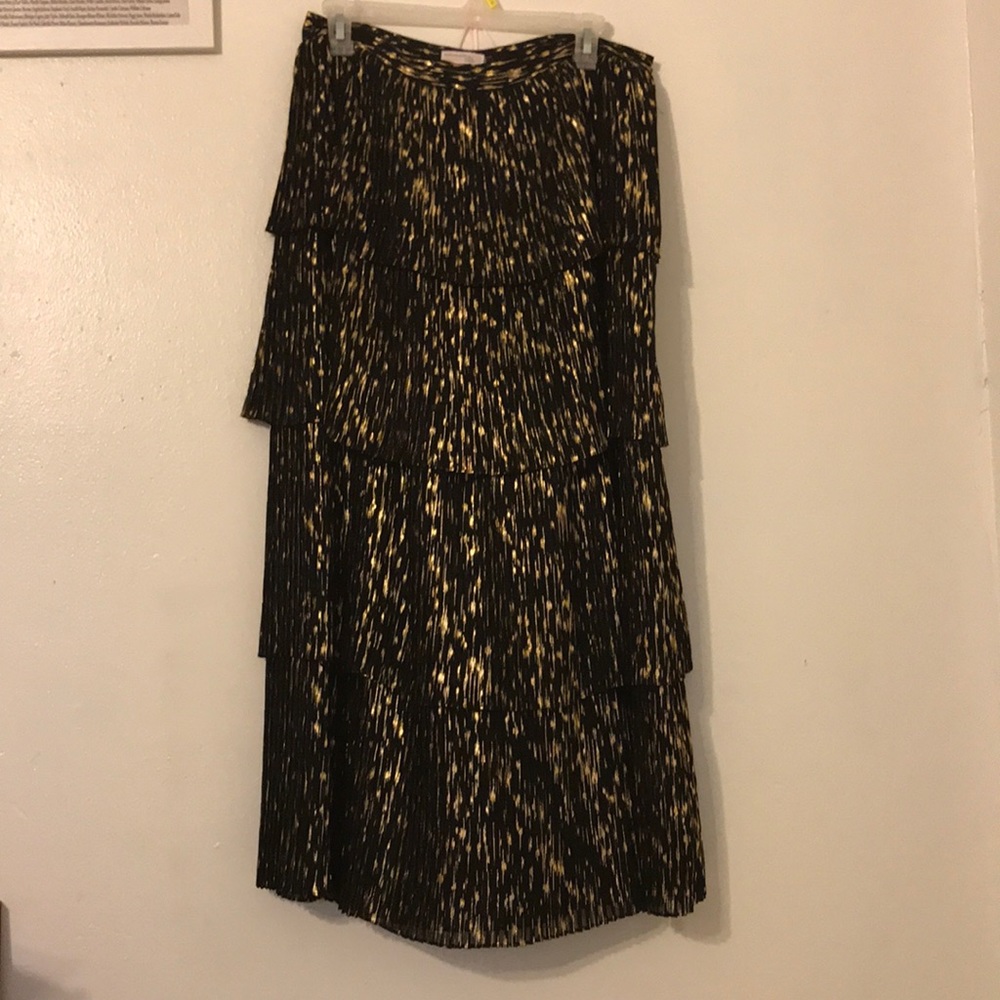 Olivia Palermo xChelsea28 Metallic Skirt